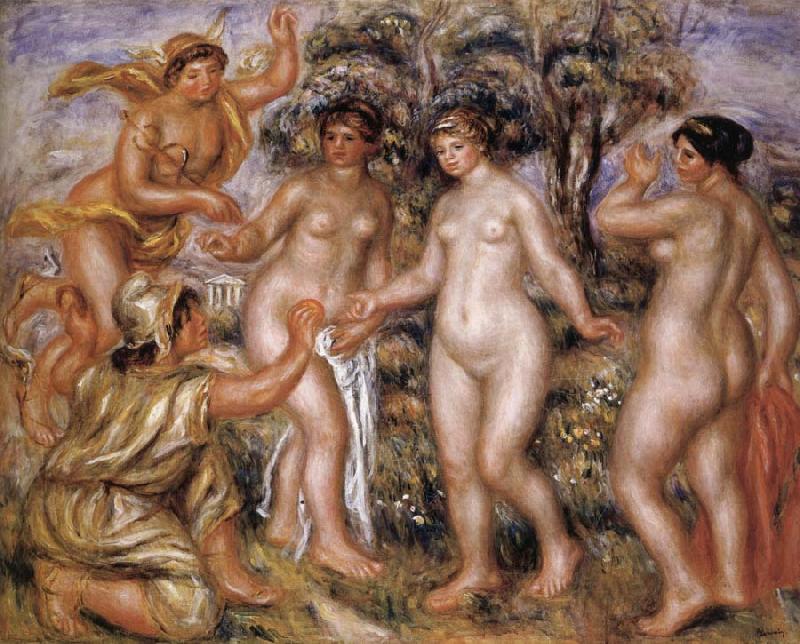 Pierre Renoir The judgment of Paris oil painting image